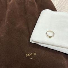 SOLO ソロ　シルバーリング　ペリドット　9〜10号 SOLO ソロ シルバーリング ペリドット 9〜10号 - メルカリ