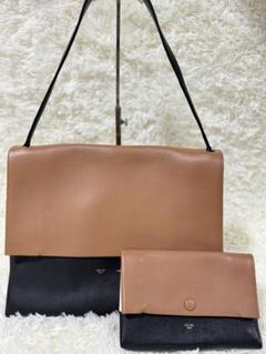 美品: CELINE オールソフト セリーヌ CELINE オールソフト ショルダーバッグ レザー