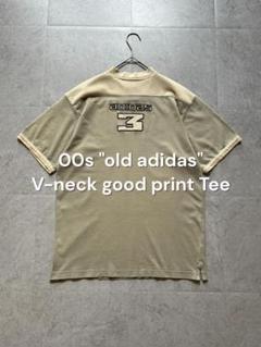 00s old adidas archive センターロゴTシャツ Y2K 刺繍