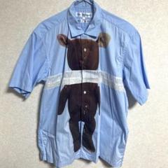 comme des garcons shirt 転写　パッチワーク　うさぎ