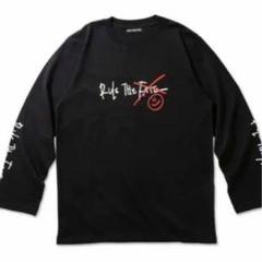 RULE THE FATE　ロングTシャツ　ブルーR　ブラック　サイズ0 RULE THE FATE ルールザフェイト 長袖Tシャツ ロンT サイズ1