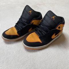 Air Jordan 1ミッド 黒オレンジハイカットUS10.5 28.5cm