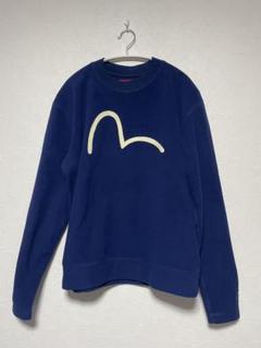 EVISU エヴィス　ネイビースウェット　トレーナー　38 EVISU エヴィス ジップアップ スウェットパーカー ネイビー Size
