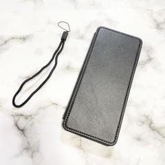 Xperia 1 V SO-51D ケース 手帳型 ブラック 黒 ストラップ