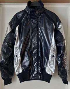 Mizuno 光沢ジャケット Lサイズ ネイビー/シルバー