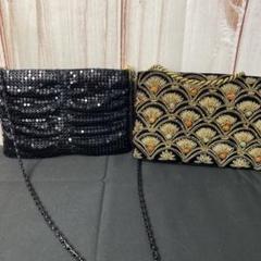 【新品/未使用】LUMY 高級ビーズ刺繍 パーティーバッグ 皇室御用達 Lumy ルミーはしもと 高級ベロア 刺繍ビーズバッグ