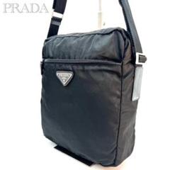 PRADA プラダ★テスート 三角ロゴショルダーバッグ ブラック