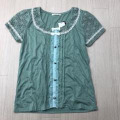 axes femme アクシーズファム リボン カットソー 半袖ブラウス M