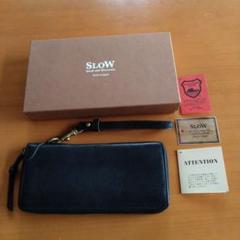 未使用 SLOW&CO ブラックレザー 長財布 日本製 シュリンクレザーラウンド 長財布 レディース – ELZION