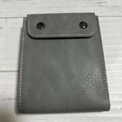 財布 男性用 二つ折り財布 ミニマリスト財布 メンズ グレー スモール メンズ