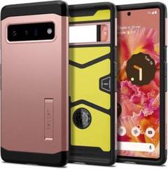 Spigen Pixel6 Pro ケース スタンド機能 ローズゴールド