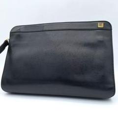 dunhill ダンヒル クラッチバッグ セカンドバック レザー ブラック　黒