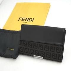 ✨未使用展示品✨　FENDI ミディアムウォレット　ミニ財布　ズッカ　キャンバス