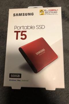 SAMSUNG - 【新品未開封】SUMSUNG SSD T5 500GB  レッド サムスンポ?タブルSSDT5 Red/Gold | サムスン半導体日本
