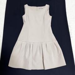 美品✨フォクシー ドレスフェアリーブロッサム フレアワンピース ベージュ38