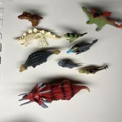 恐竜と海洋生物フィギュアセット - メルカリ
