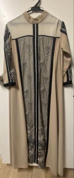 ワンピース MURRAL Framed flower open long dress MURRAL】 Framed flower dress 別れと出会いの季節 色んなご縁