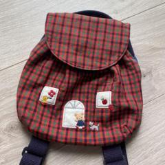 familiar チェック柄刺繍リュック - メルカリ