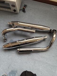 YAMAHA マフラーセット5KP8-1 5KP-2ドラッグスター純正マフラー ヤマハ発動機 ドラッグスター400 サイレンサーマフラー 5KP8