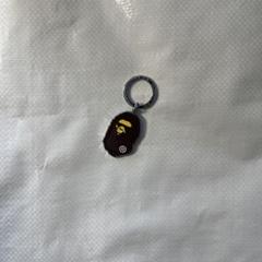 BAPE レザー APEHEAD キーホルダー☆新品・未使用 BAPE レザー APEHEAD キーホルダー ブラック☆新品・未使用 メンズ