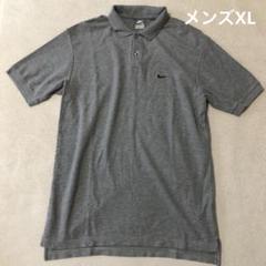 NIKE ナイキ　半袖ポロシャツ　y2k 刺繍ロゴ　ゴルフウェア　グレー　XL