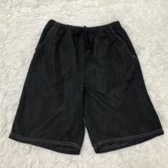 ▲ユニー▲スポーツウェア ハーフパンツ ブラックL 薄手 ポケット付き