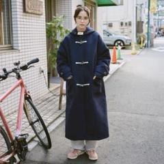 ネイビー ダッフルコート ロング丈 common gull products. ネイビー ダッフルコート ロング丈 common gull products