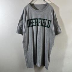 T-345 DEERFIELD プリント Tシャツ グレー