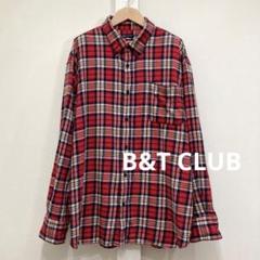 B&T CLUB ネルシャツ ボタンダウン チェック フランネル 大きいサイズ