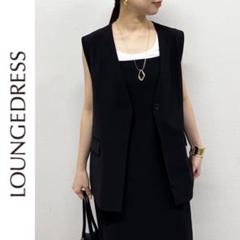 ラウンジドレス ロング ジレ ベスト コート ウール Loungedress LOUNGEDRESS（ラウンジドレス）の「ジレコート（その他アウター