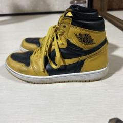 Air Jordan 1ハイカットシューズ イエロー/ブラック