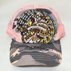 【特別送料無料！】 エドハーディー ブルドッグ メッシュキャップ ピンク 帽子