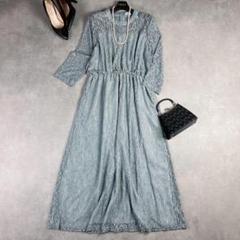 LACE LADIES 総レースロングドレス XXL 大きいサイズ ワンピース