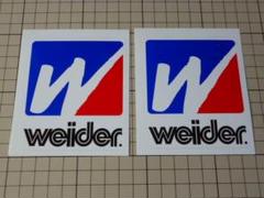 正規品 weider ステッカー 2枚 79×92mm ウイダー