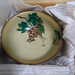 ぶどう柄の茶碗 約17cm