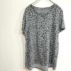 ヒョウグレー 半袖Tシャツ 半袖トップス トップス アニマル柄