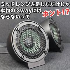 ミッドレンジスピーカー スコーカー ABS樹脂製バックチャンバー