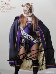 女子プロレス タイガークイーン3Dフィギュア■本人直筆サイン入り/限定物 CASTEM×CONVICT 女子プロレスラー 3Dフィギュア タイガー