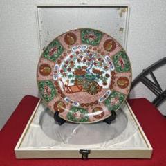 有田焼　古伊万里　春画飾皿　赤絵　大皿　インテリア　オブジェ 有田焼 古伊万里 春画飾皿 赤絵 大皿 インテリア オブジェ