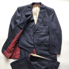 ★ヴィンテージ★70s セットアップスーツ ストライプ スリーピース レトロ L