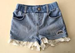 SISTERJENNIショートパンツ フリル裾 ジーパン風 スウェット キッズのサムネイル