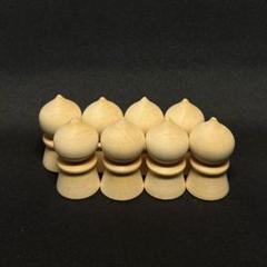 白木 塔型 8個セット