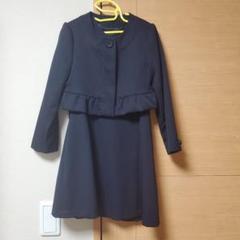【美品】黒 フォーマルワンピース フリル付き