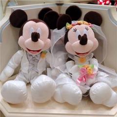 ディズニー ウェディング ミッキー ミニー マウス ぬいぐるみバッジ セット グリーン ピンク服 結婚 式 ブライダル リゾート限定の中古 未使用品 メルカリ