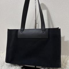 サルヴァトーレフェラガモ トートバッグ キャンバス レザー ブラック