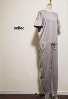 pelleq ペレック バックスリット入りカットソーオールインワン ベージュ 2