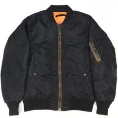 希少✨HOUSTON フライトジャケット　MA-1 羊革　ラムレザー　黒　XL 楽天市場】HOUSTON ヒューストン MA-1 ジャケット レザー
