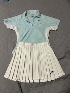 YONEX 水色ポロシャツと白プリーツスカートセット YONEX 水色ポロシャツと白プリーツスカートセット - メルカリ