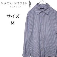 マッキントッシュロンドン ストライプ 長袖シャツ ボタンダウンシャツ M