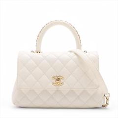 ⭐︎入手困難⭐︎CHANEL ココハンドル24 キャビアスキン マトラッセ XS シャネル ココハンドル XS(24) ブラック キャビアスキン